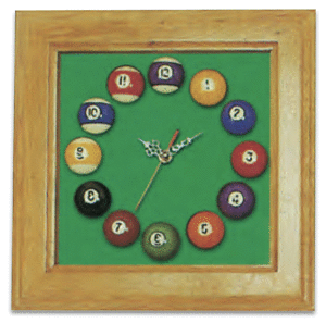 Reloj de pared Quadro-2 madera -verde-