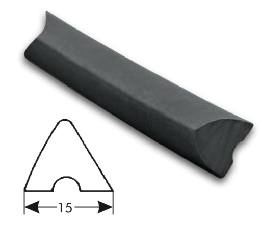 Banda triangular 7081 15mm, longitud 1 m